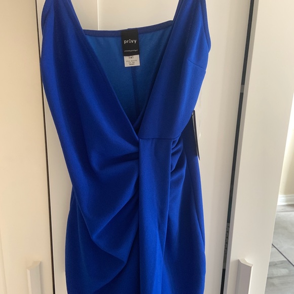 Royal Blue Cocktail Bodycon Dress - Picture 6 of 6